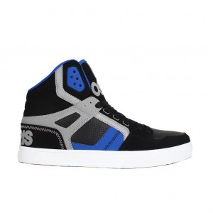 Men Osiris Clone Sneakers Black / Blue / Grey | OS9530678