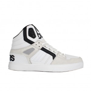 Men Osiris Clone Sneakers White / Black / White | OS2683074