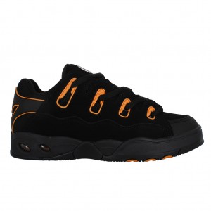 Men Osiris D3 OG Skate Shoes Black / Orange | OS9048126