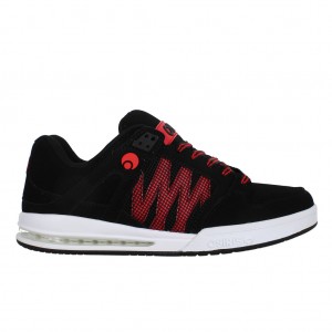 Men Osiris Pixel Sneakers Black / White / Red | OS1695870