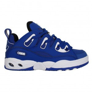 Women Osiris D3 E Sneakers Blue / White / Blue | OS0985267