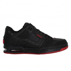 Women Osiris Peril Sneakers Black / Red | OS5280641